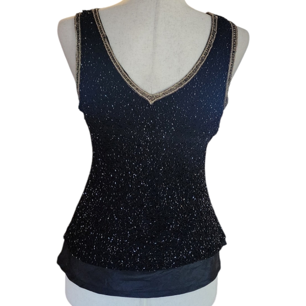 Stenay Top, Size 12, Black beaded and sequened - Picture 5 of 14